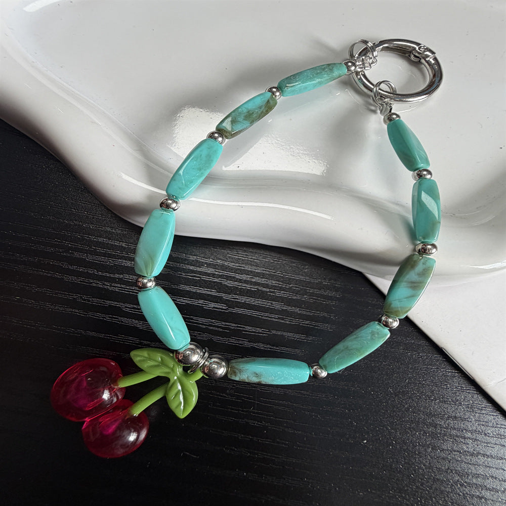 Charming Cherry Pendant Bracelet Kalsten