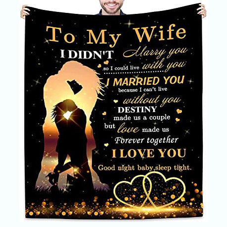 Sentimental Fleece Throw Blanket With Lion And Cub Graphic And Heartfelt Message For Dad