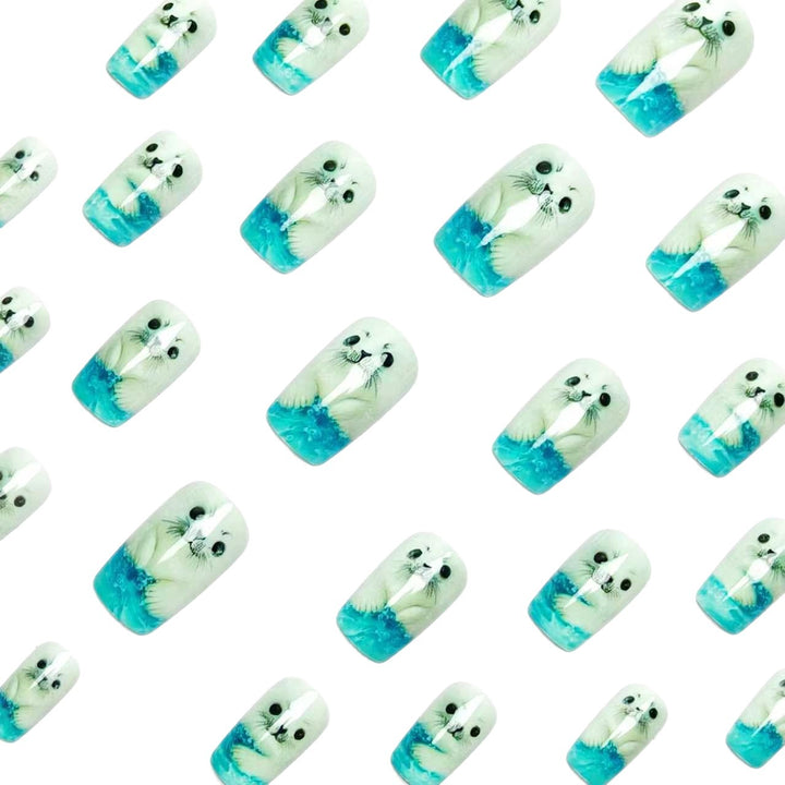 3D Seal-Themed Nail Art Kalsten