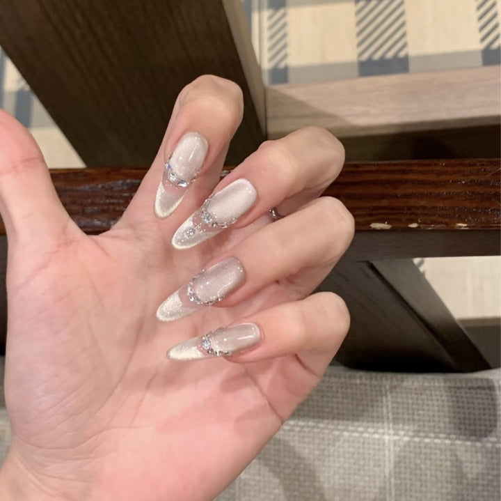Elegant Long Stiletto Nail Art Extensions