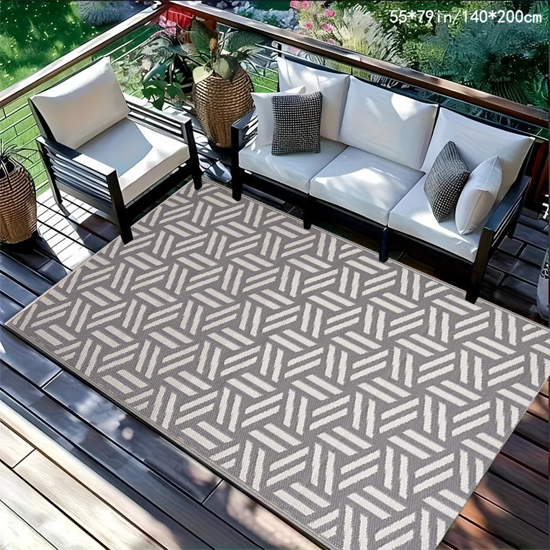 Outdoor Checkerboard Area Rug