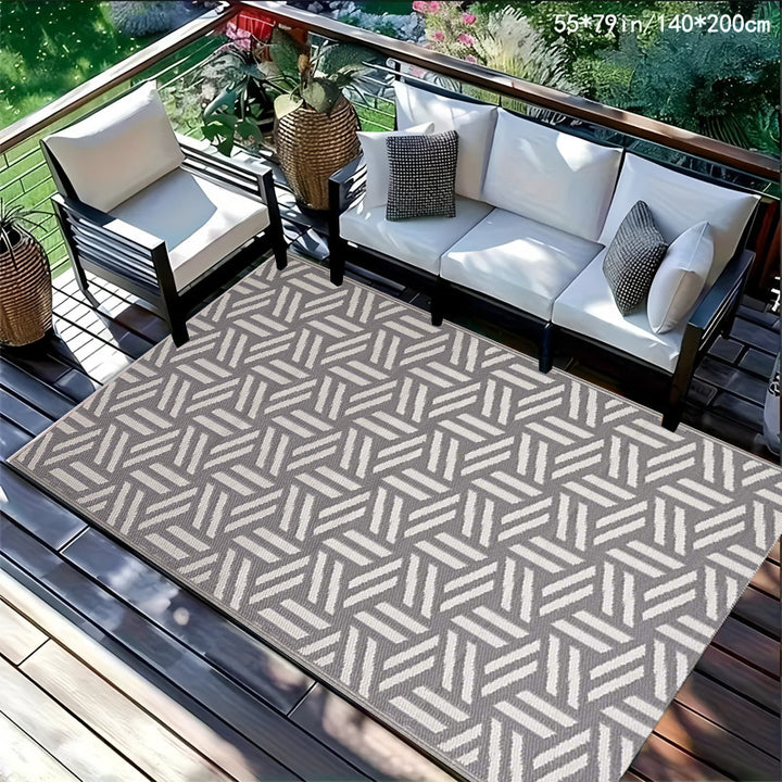 Outdoor Checkerboard Area Rug