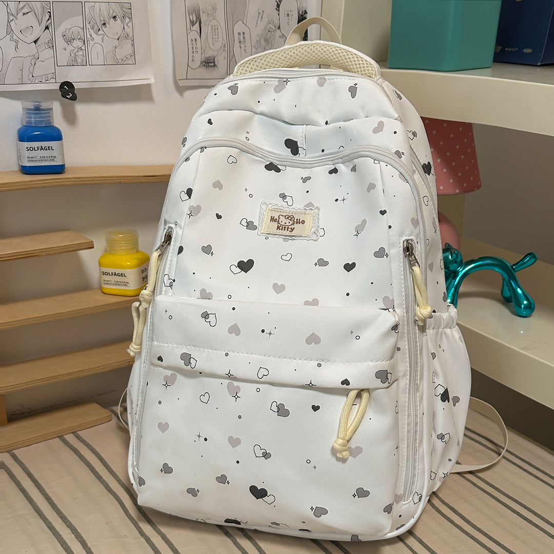 Cute Heart-Patterned Backpack Kalsten