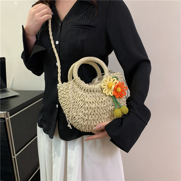 Handcrafted Woven Straw Tote