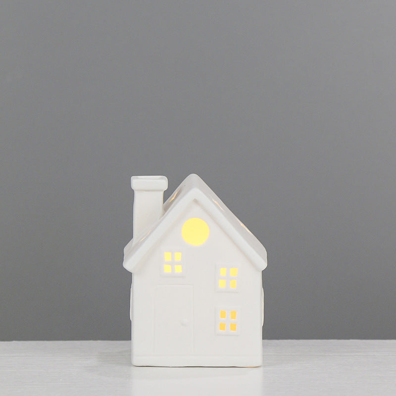 Ceramic House-Shaped Tea Light Holder Kalsten
