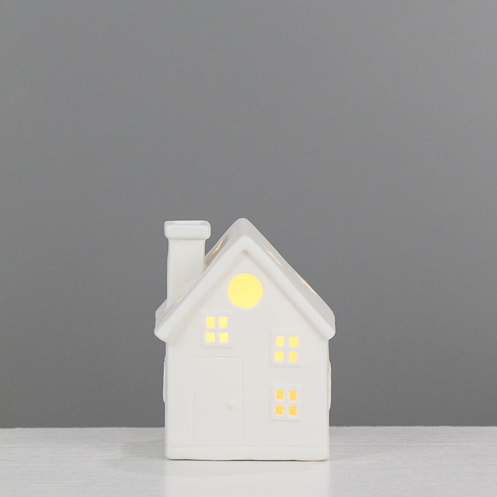 Ceramic House-Shaped Tea Light Holder Kalsten