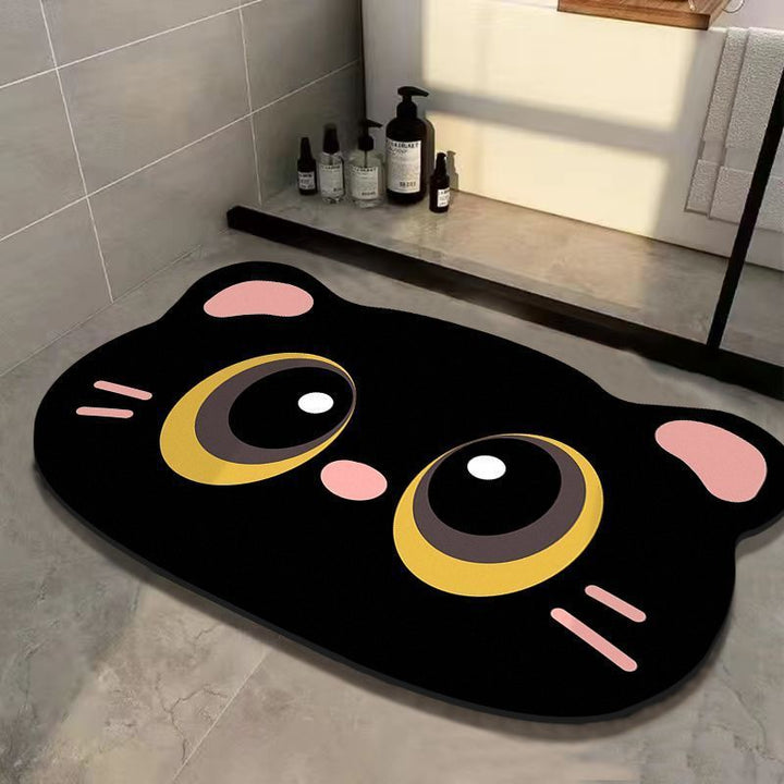 Cute Cat Design Bath Mat Kalsten