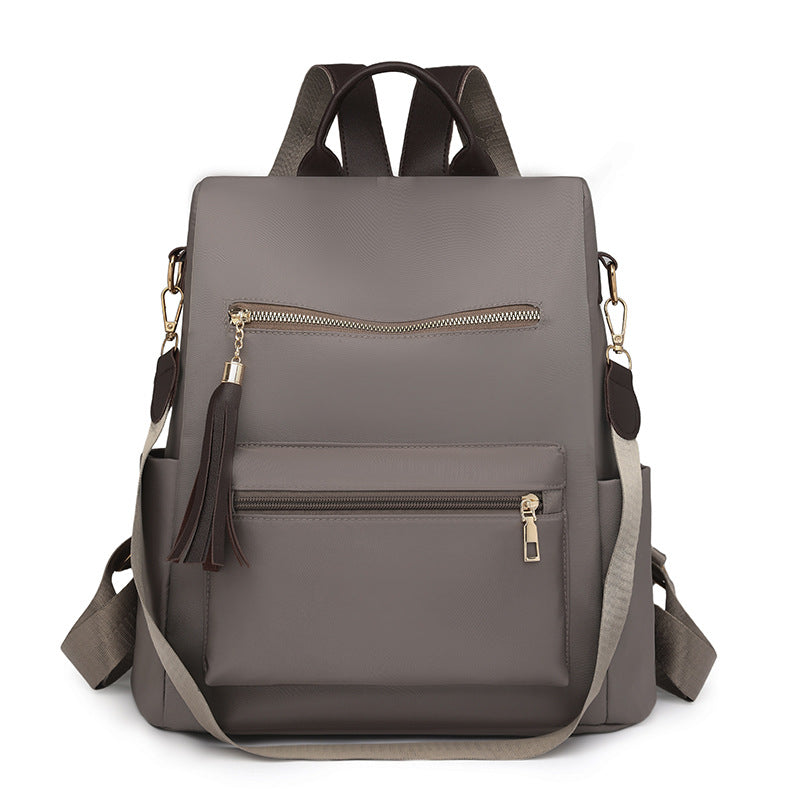 Elegant Multi-Pocket Backpack with Detachable Strap Kalsten