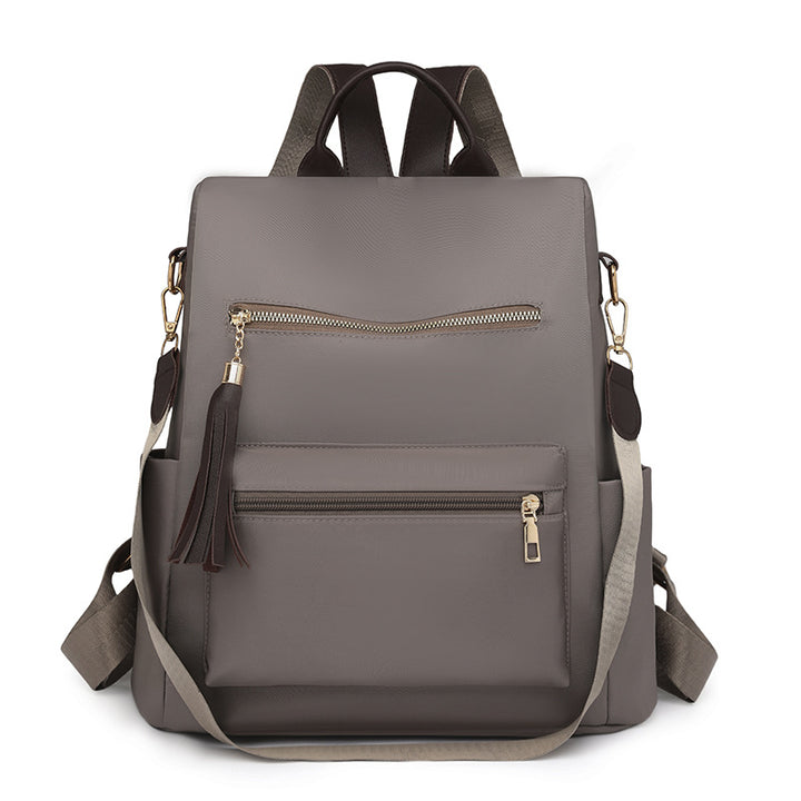 Elegant Multi-Pocket Backpack with Detachable Strap Kalsten