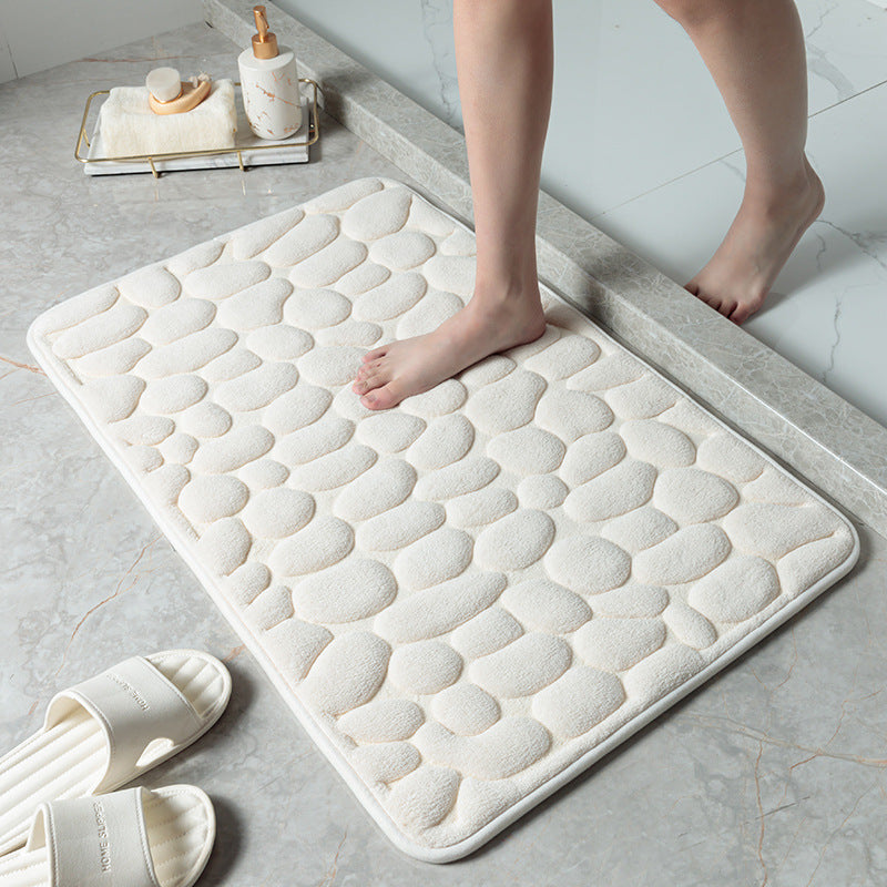 Textured Memory Foam Bath Mat Kalsten