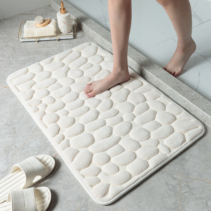 Textured Memory Foam Bath Mat Kalsten