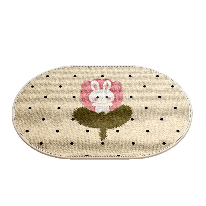 Decorative Bunny-Themed Area Mat Kalsten