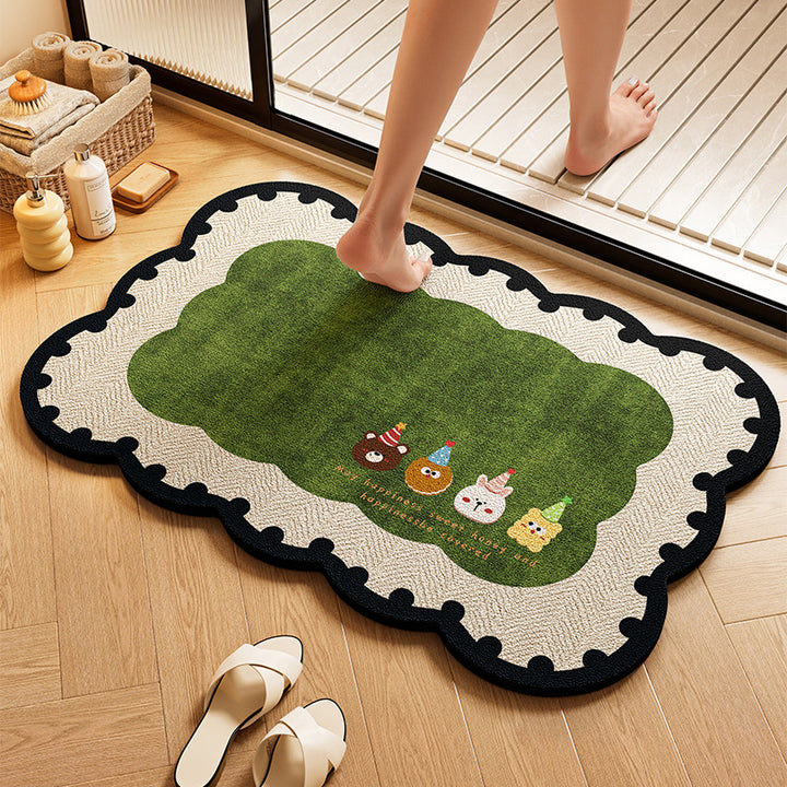 Playful Dog-Themed Bath Rug Kalsten