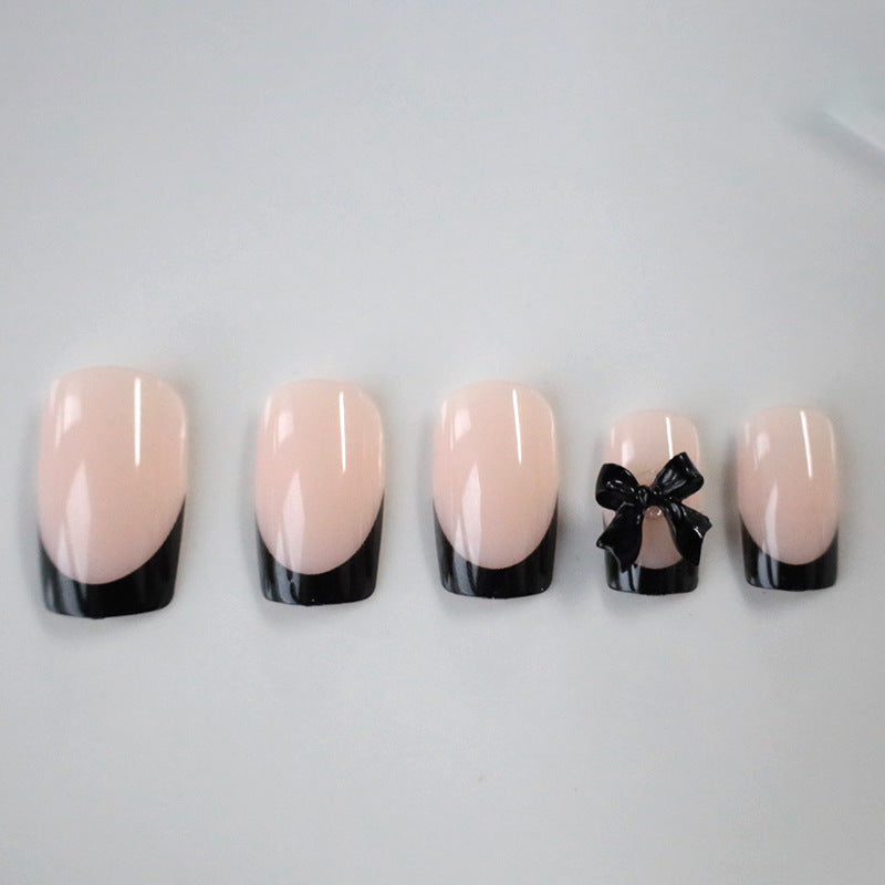 Elegant Bow-Embellished Nail Art Set Kalsten