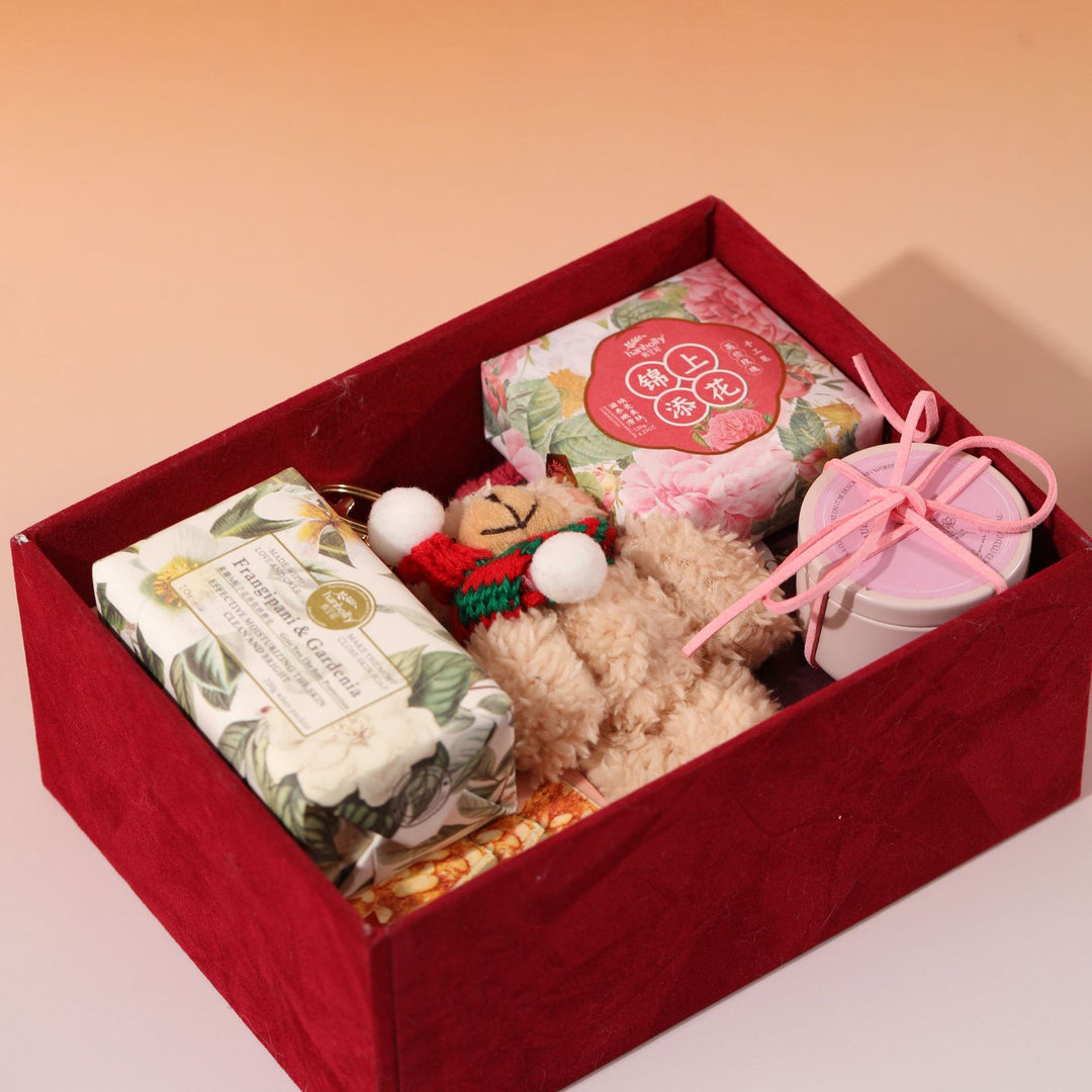 Scented Soy Candle Tin with Removable Lid and Decorative Suede Tie
