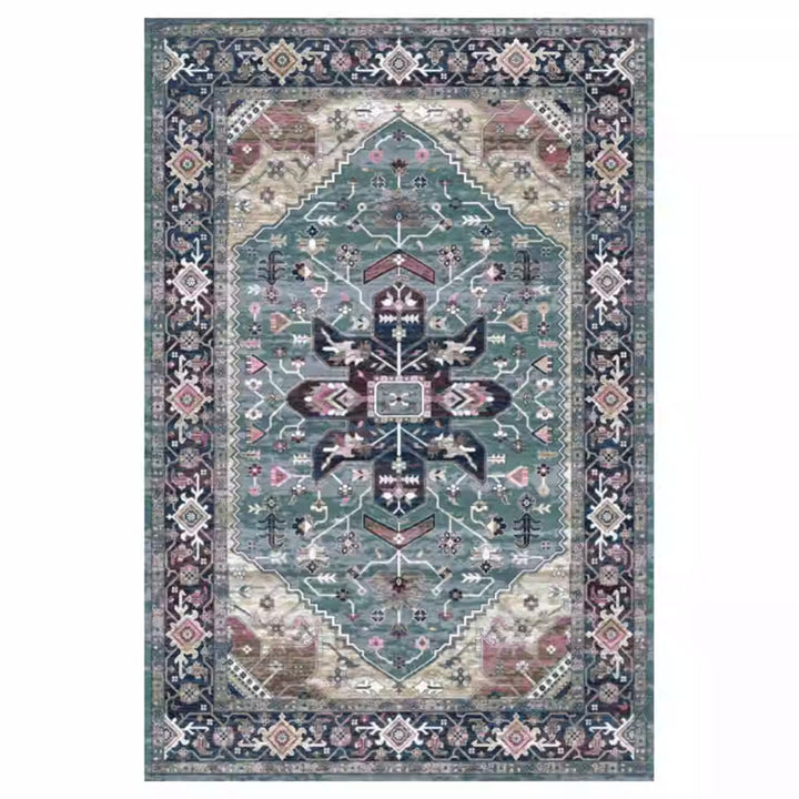 Vintage Floral Medallion Area Rug