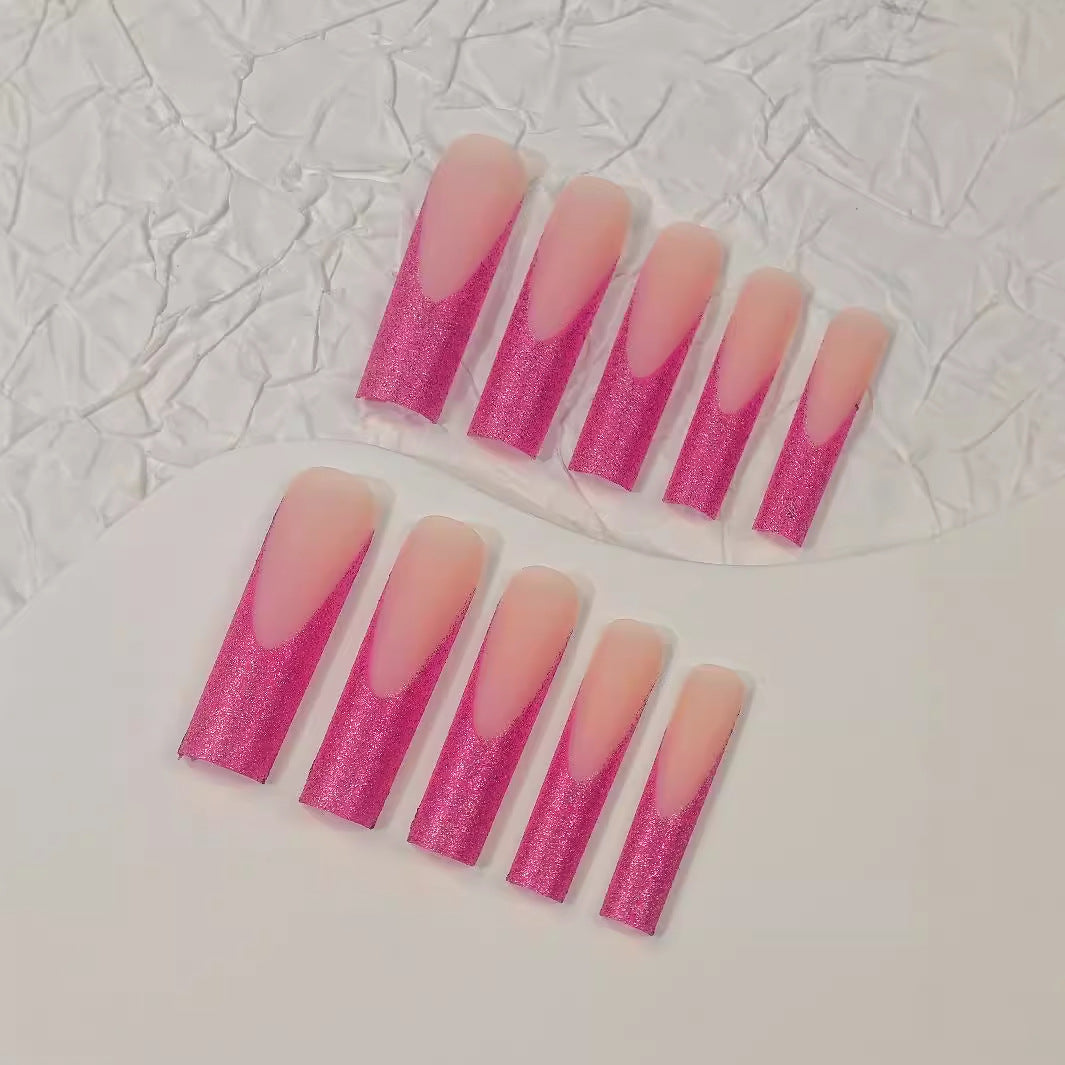 Glitter Stiletto Press-On Nails Kalsten