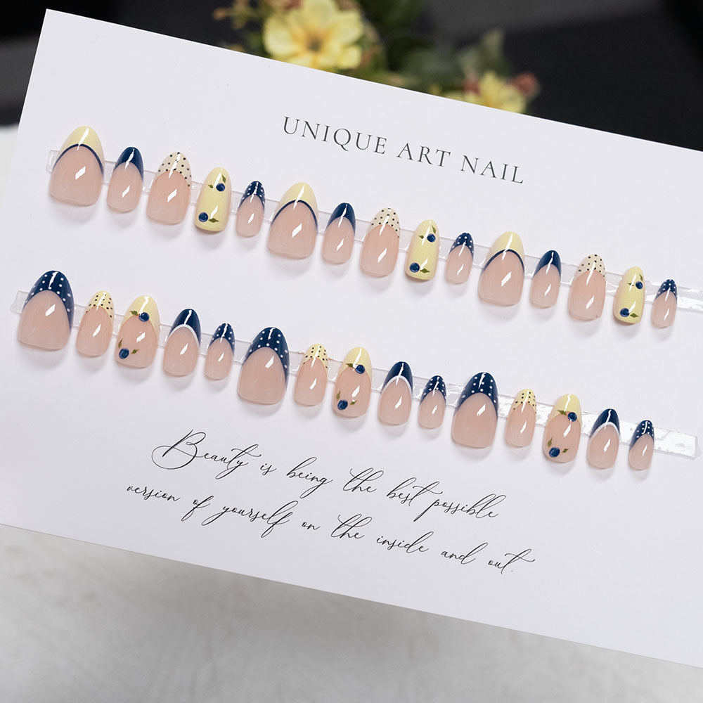 Artistic Press-On Nail Art