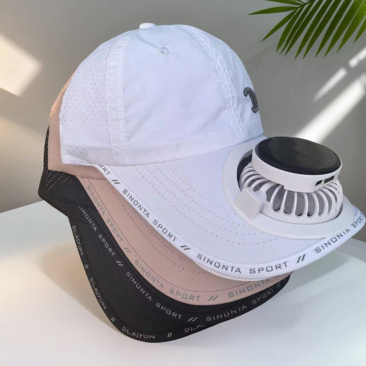 Multifunctional Basketball Cap with Removable Solar Fan and Adjustable Brim Kalsten