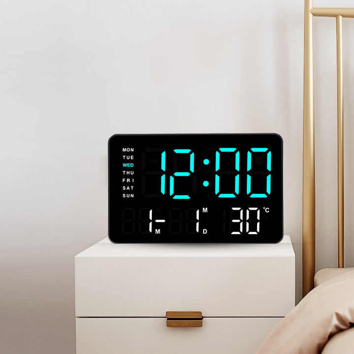 Digital Wall Clock with Temperature and Date Display Kalsten