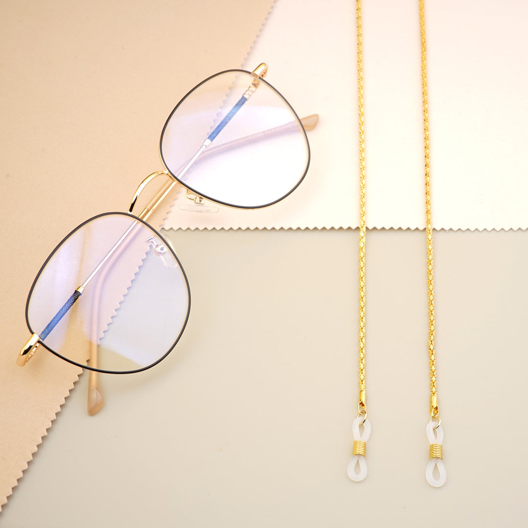 Gold-Plated Twisted Link Eyewear Chain Kalsten