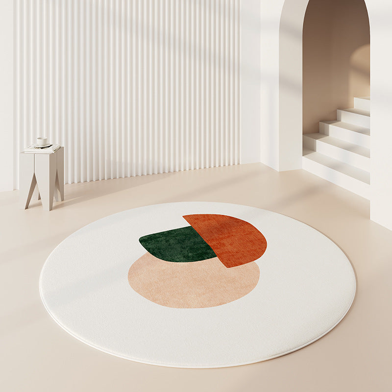 Round Graphic Area Rug Kalsten