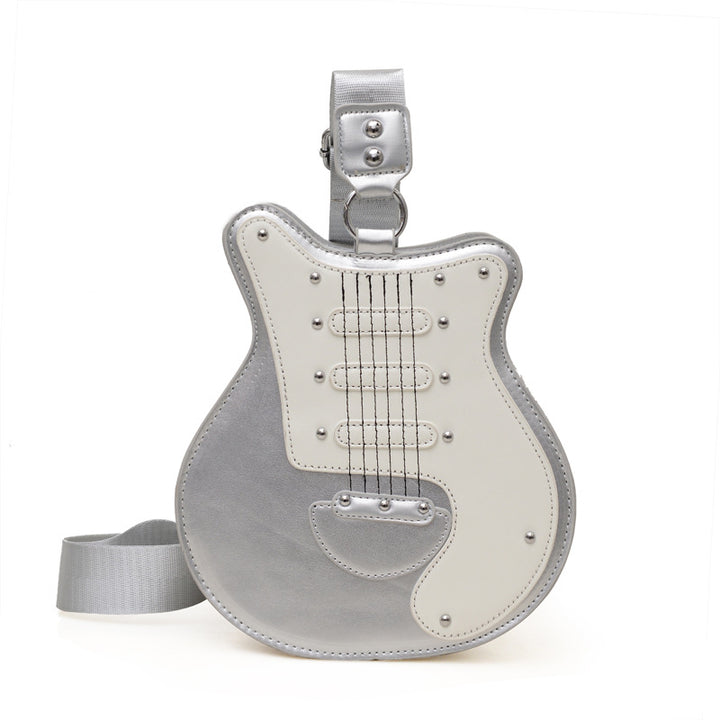 Guitar-Shaped Crossbody Bag
