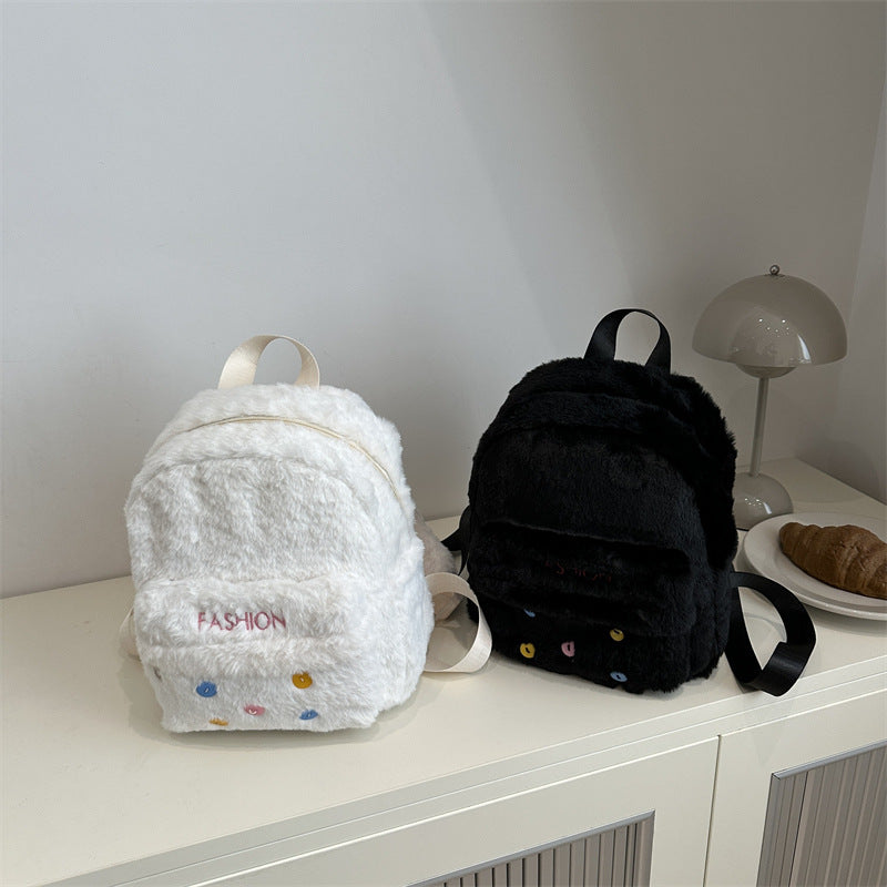 Plush backpack with playful design Kalsten