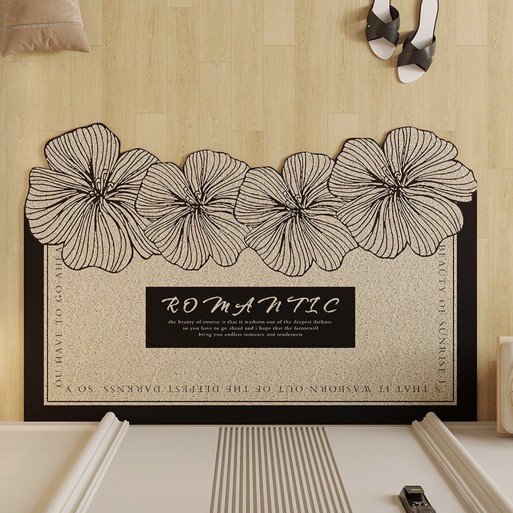 Floral Design Indoor Mat