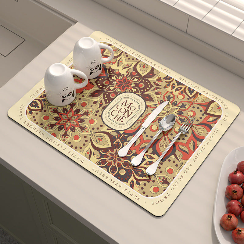 Abstract Mandala Design Kitchen Table Mat