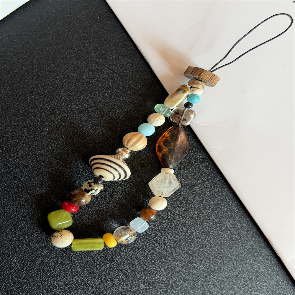 Colorful Artisan Beaded Lanyard Kalsten