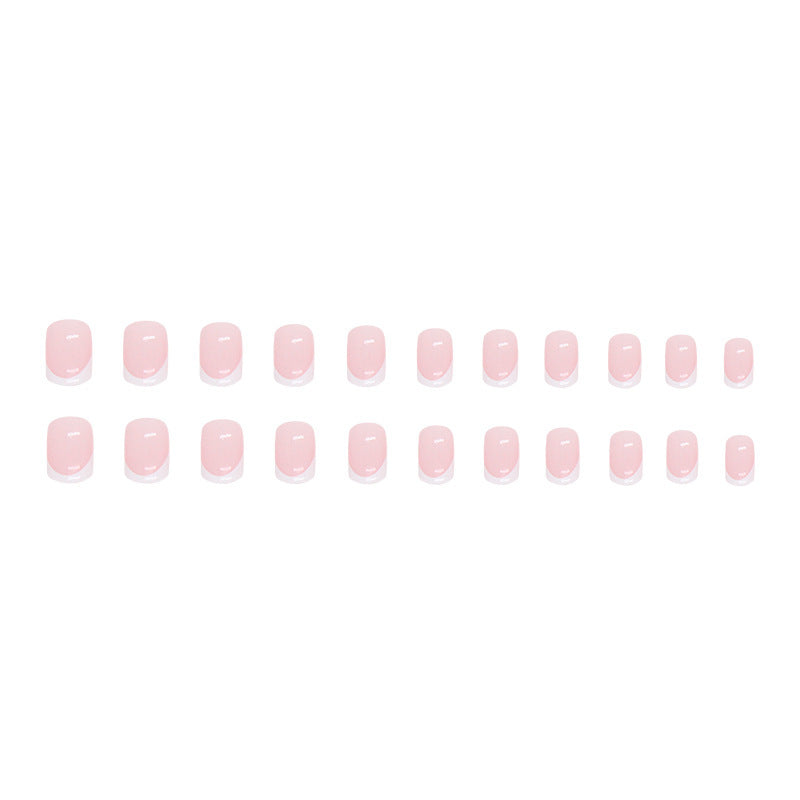 Elegant French Tip Acrylic Nail Set Kalsten