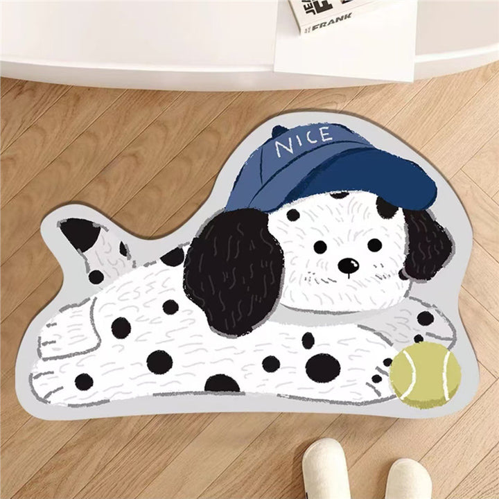 Cute Dog-Shaped Bath Mat