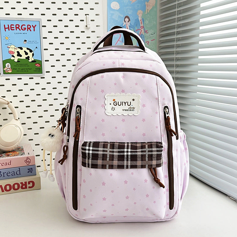 Stylish Star-Print Backpack Kalsten 1791205961