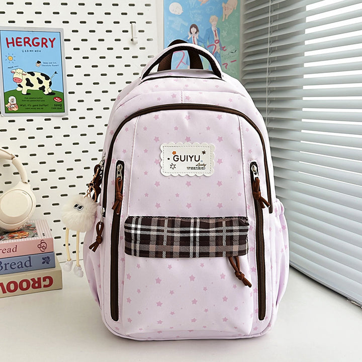 Stylish Star-Print Backpack Kalsten 1791205961