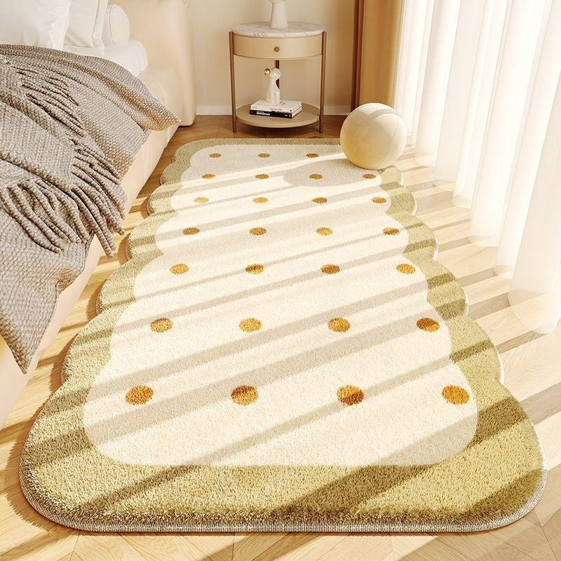 Plush Scalloped Decorative Area Rug Kalsten