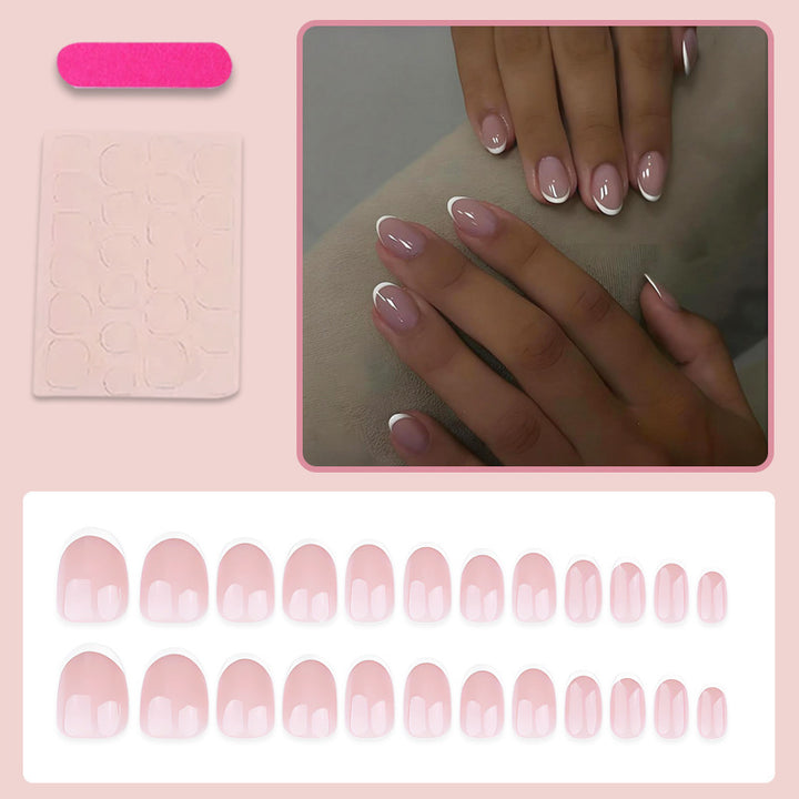 Nail set with elegant French design Kalsten