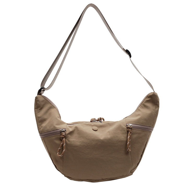 Practical shoulder bag with external zip pockets Kalsten