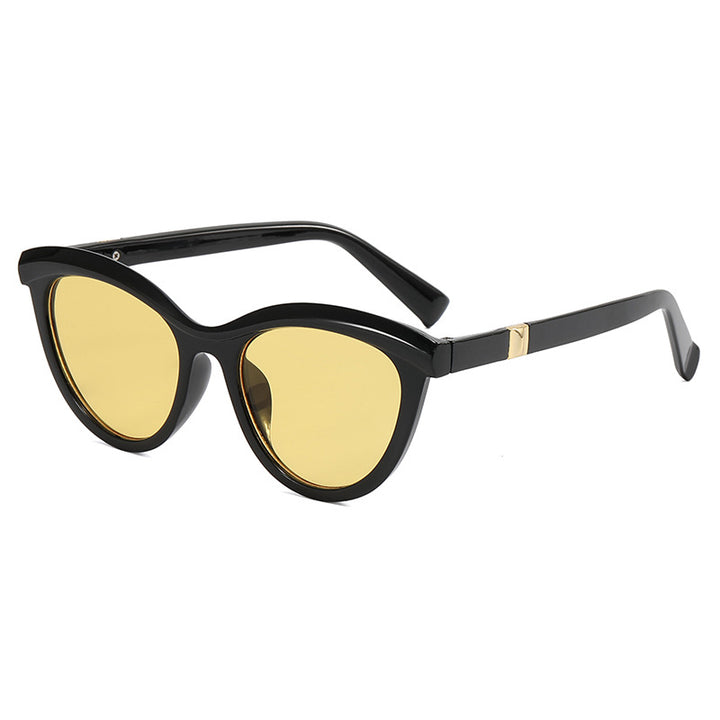 Ladies elegant Cat-Eye sunglasses with stylish metal frame Kalsten
