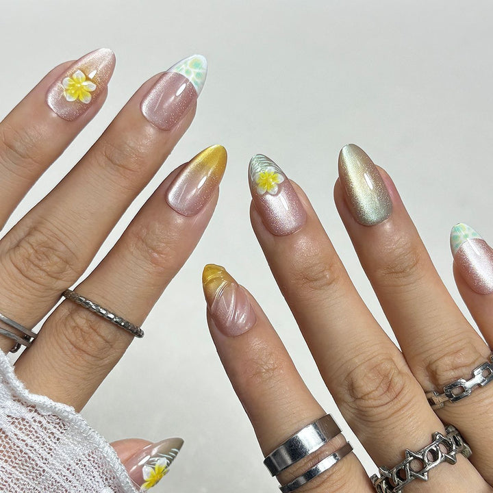 Floral Art Press-On Nail Tips Kalsten