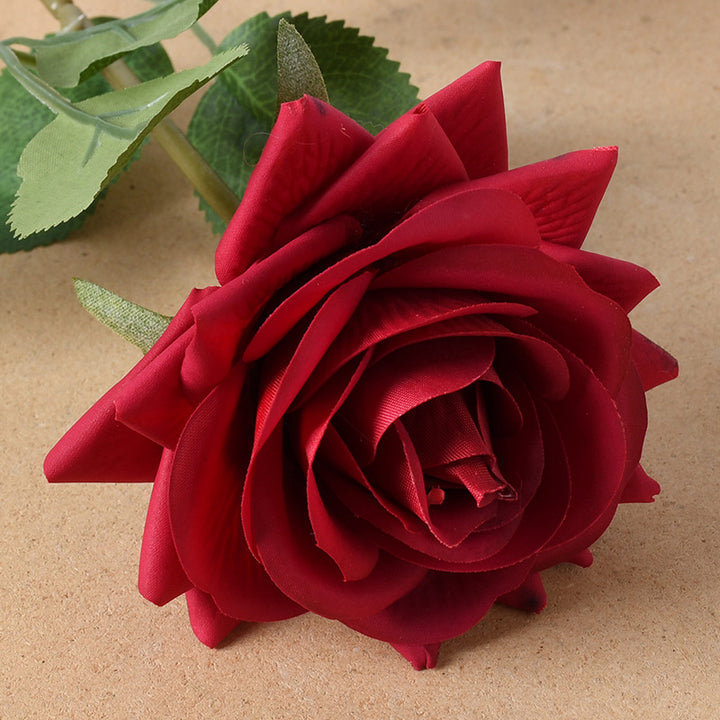 Realistic Silk Rose Decoration