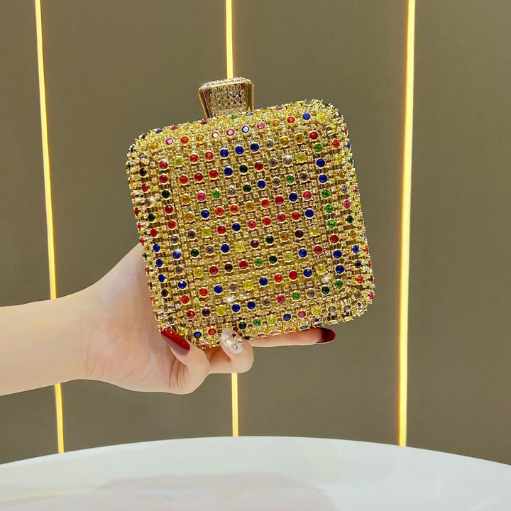 Glamorous Rhinestone-Embellished Clutch