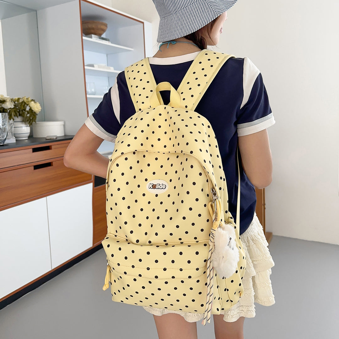 Stylish Polka Dot Lightweight Backpack Kalsten