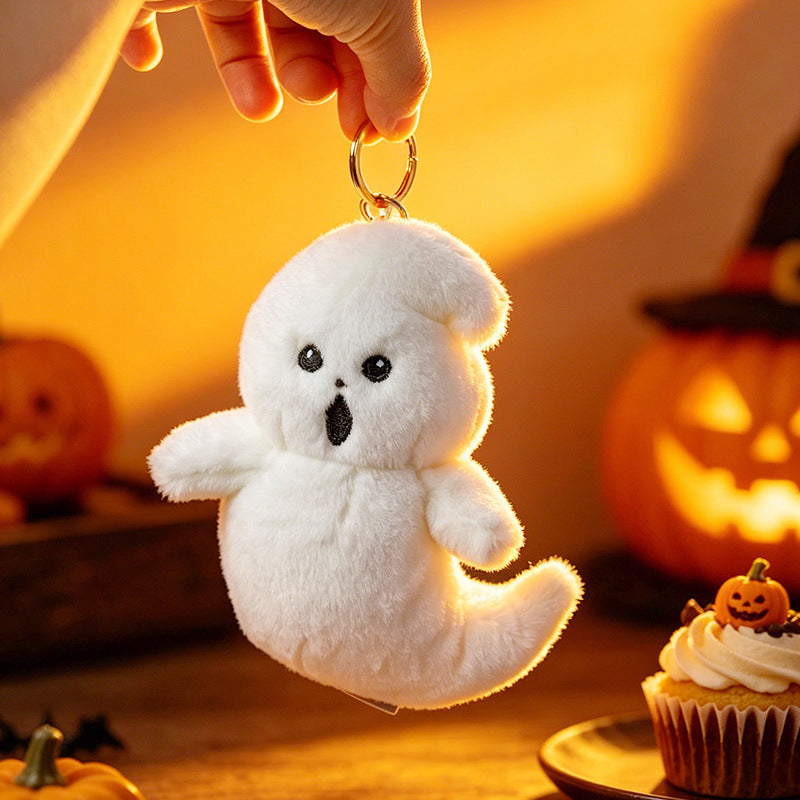 Cozy decorative pumpkin plush pillow with face and velvet feet