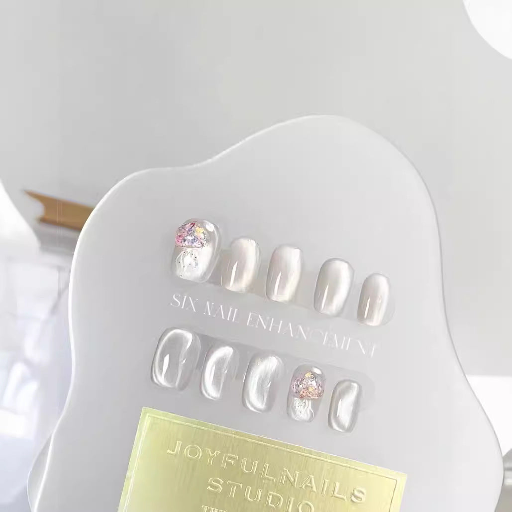 Artistic Jellyfish-Themed Press-On Nails