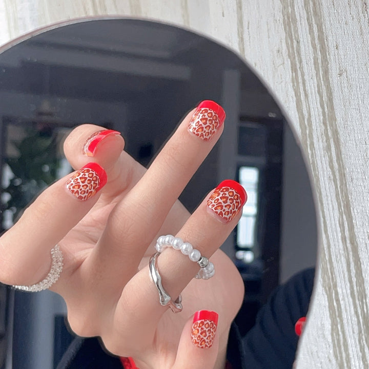 Trendy Animal Print Acrylic Nails