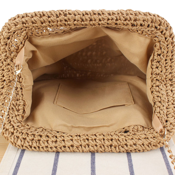 Designer handbag with intertwined macramé structure Kalsten