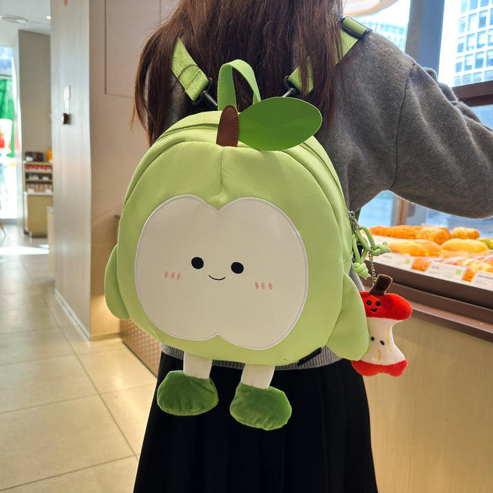 Plush Backpack in Cheerful Apple Design Kalsten