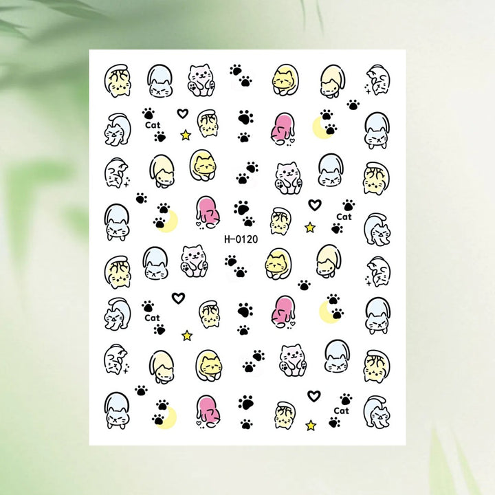 Tropical Fruit-Themed Nail Art Sticker Set