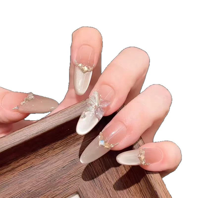 Premium Decorative Long Stiletto Press-On Nails Kalsten